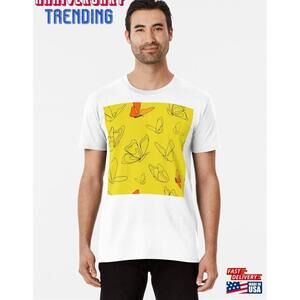 Yellow And Orange Butterflies Premium Tshirt